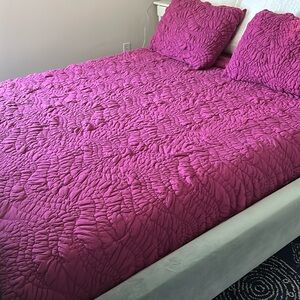 Anthropologie Dahlia Floral Jersey Full Set